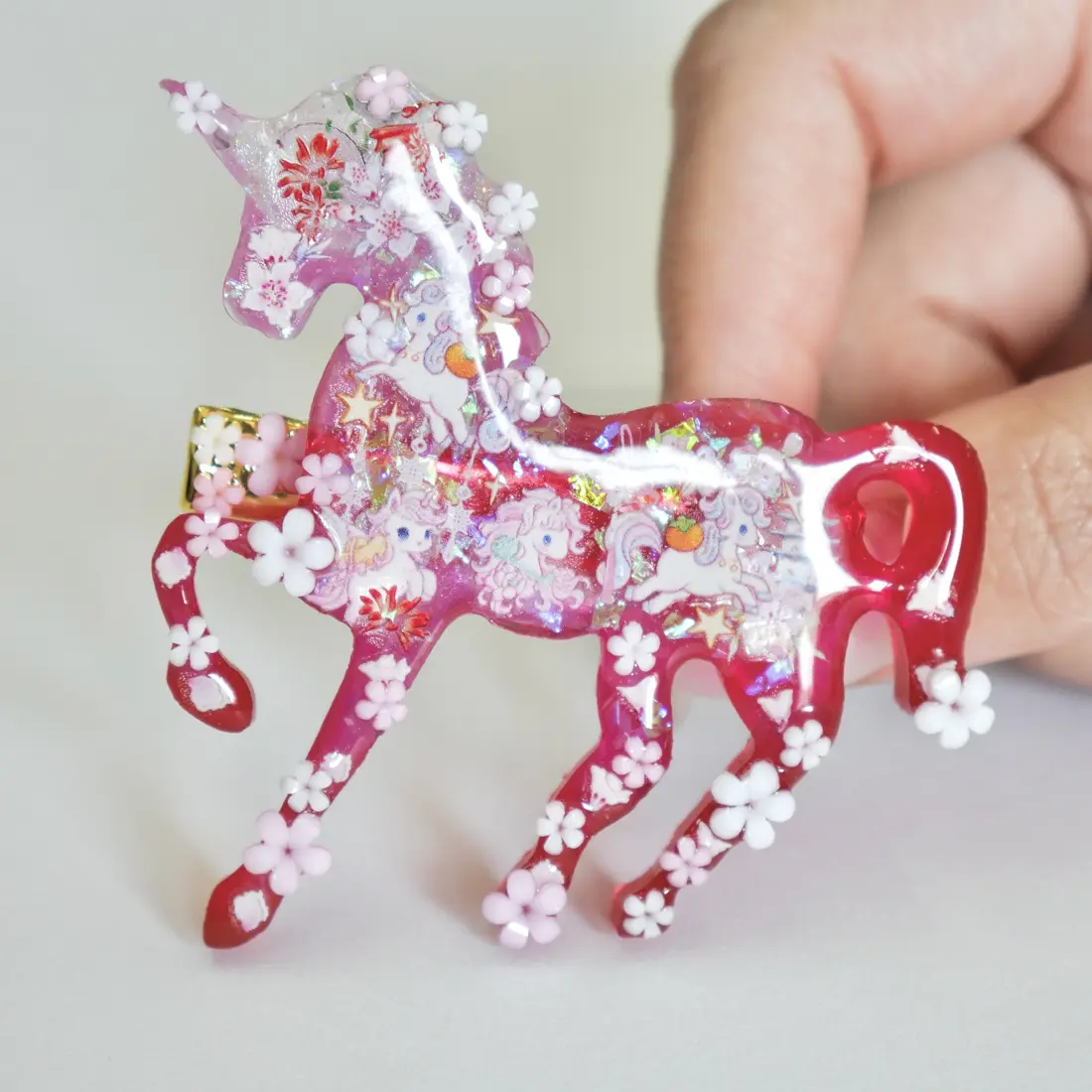 กิ๊บม้า Peach Pony Luck กิ๊บติดผม MIMEAR