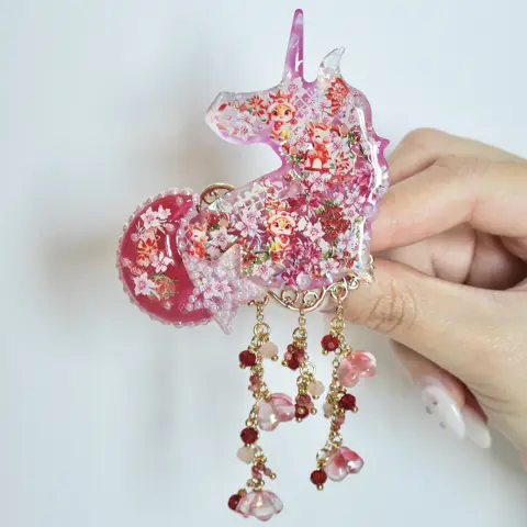 กิ๊บพระจันทร์ม้า Peach Pony Luck
