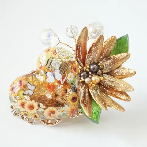 กิ๊บดอกทานตะวันดัดลวด Sunflower Shine