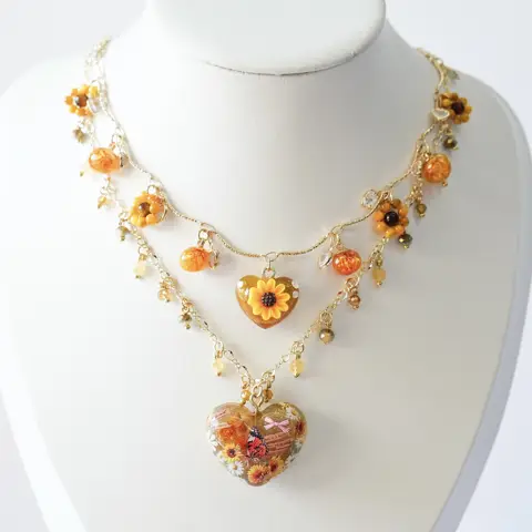 สร้อยคอเลเยอร์ Sunflower Shine