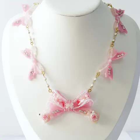 สร้อยคอ Pinkpearl Rose