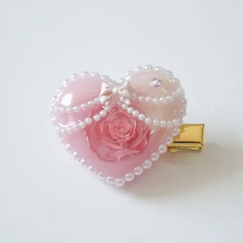 กิ๊บหัวใจ Pinkpearl Rose