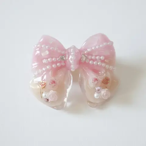 กิ๊บโบว์เล็ก Pinkpearl Rose