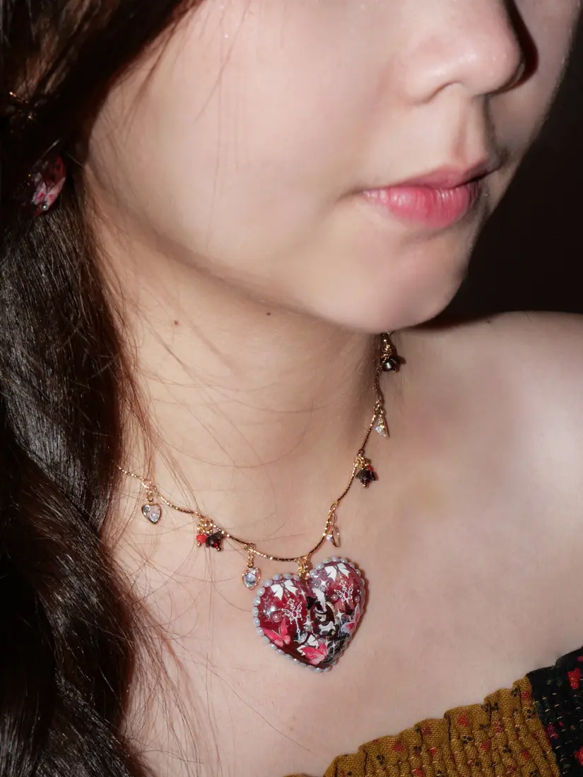 สร้อยคอหัวใจ Scarlet Heart สร้อยคอ MIMEAR