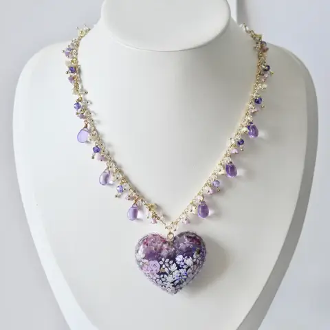สร้อยคอหัวใจ Sweet Violet