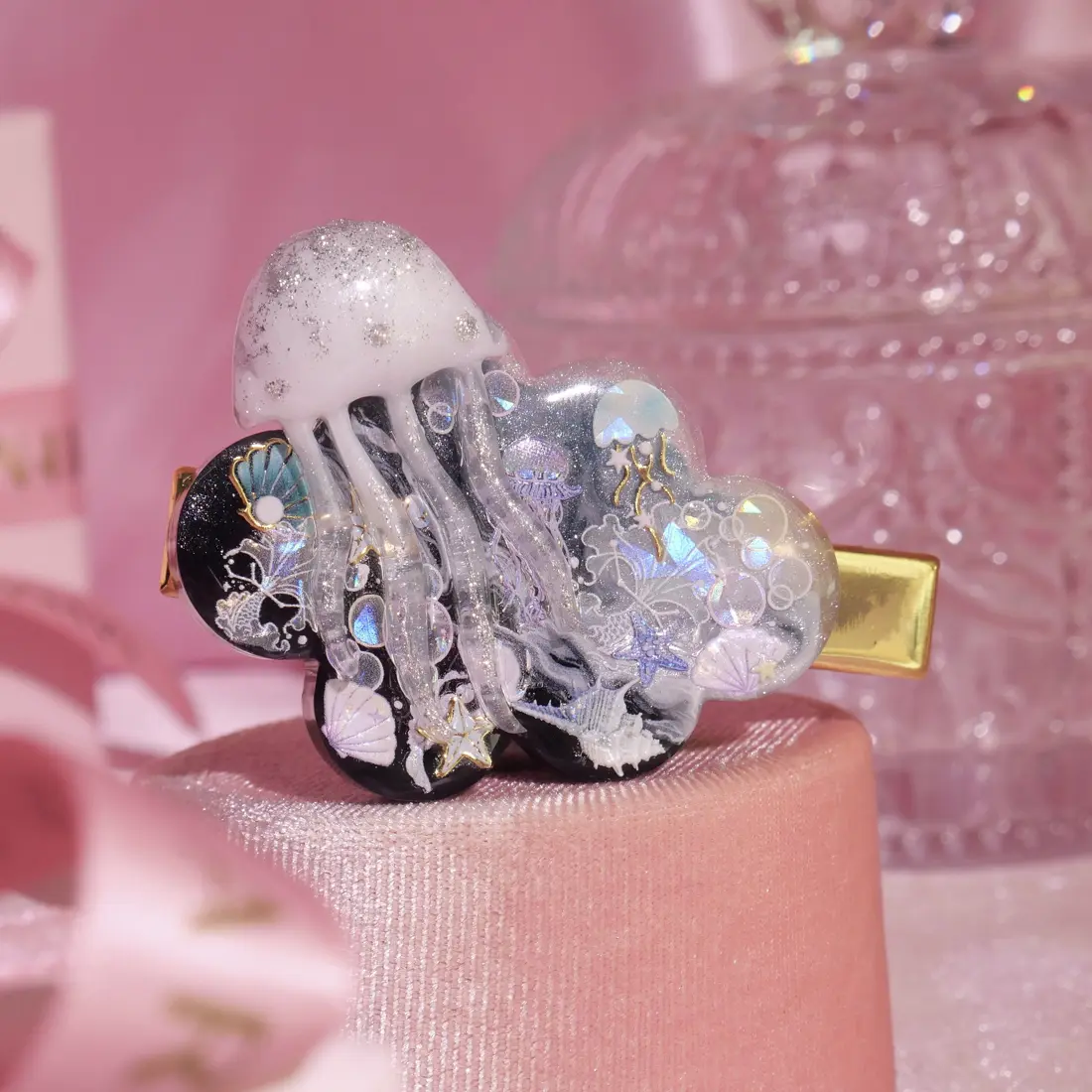 กิ๊บก้อนเมฆ Deep Blue Jelly กิ๊บติดผม MIMEAR