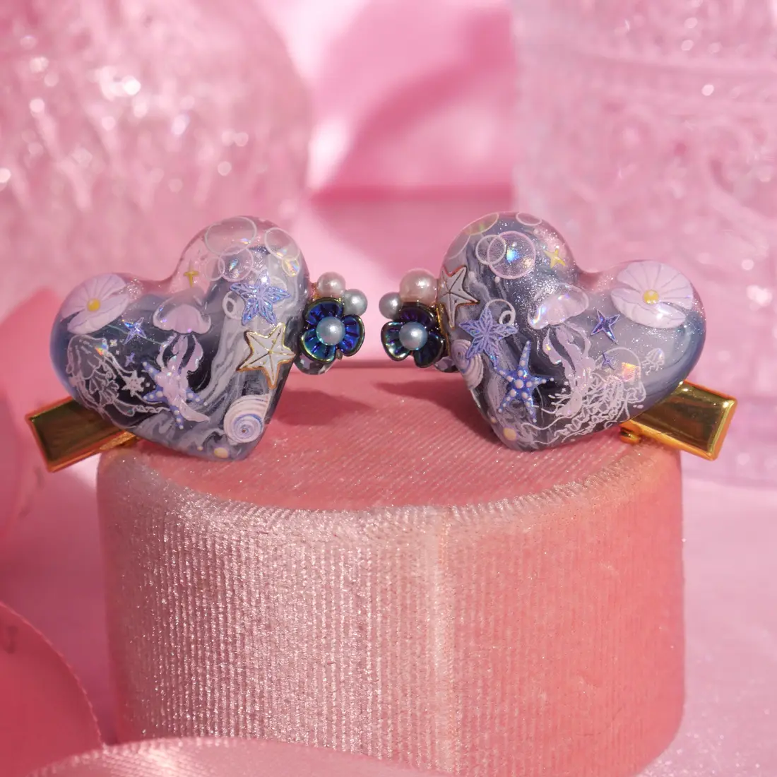 Set กิ๊บ Deep Blue Jelly กิ๊บติดผม MIMEAR
