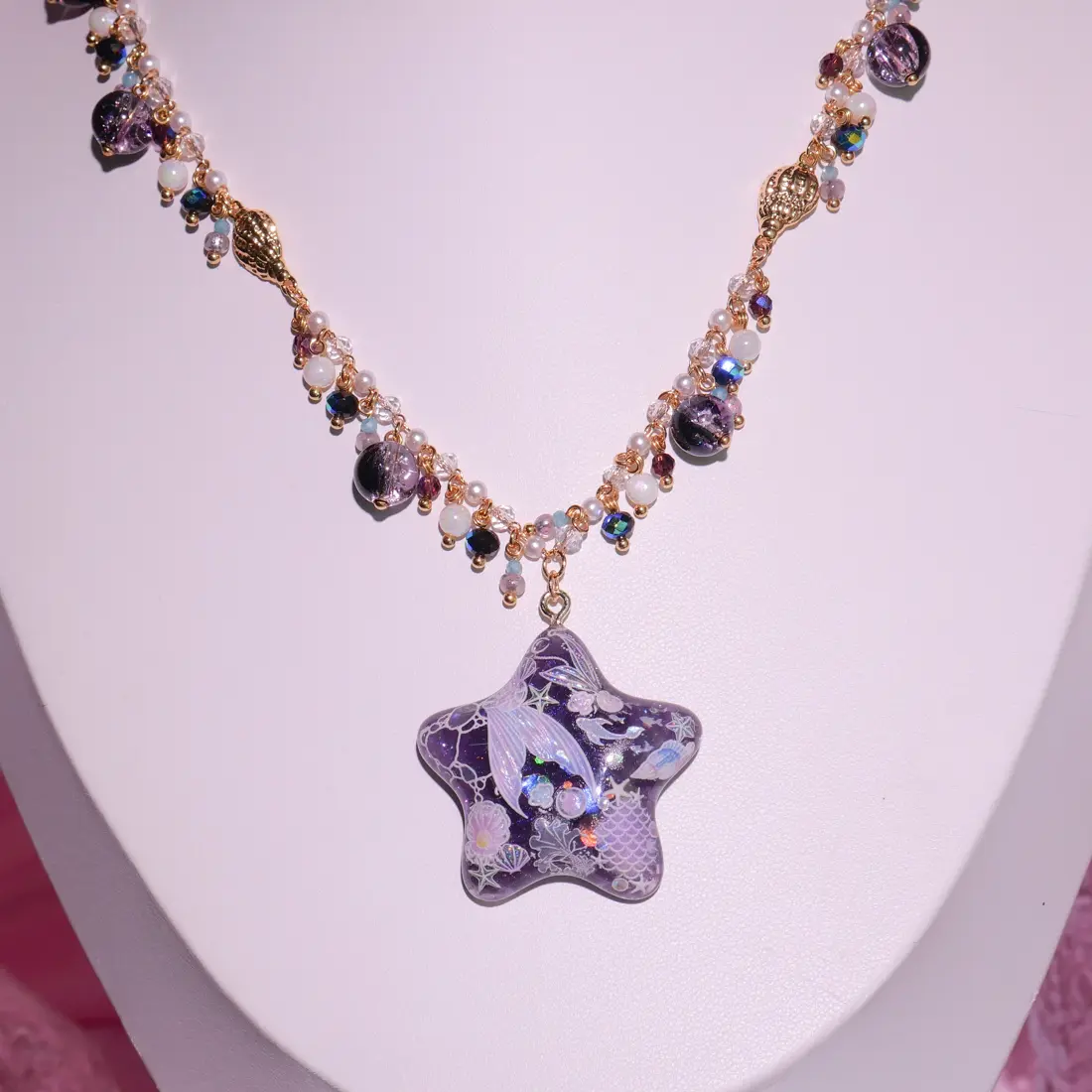 สร้อยคอ Nightsky Mermaid สร้อยคอ MIMEAR