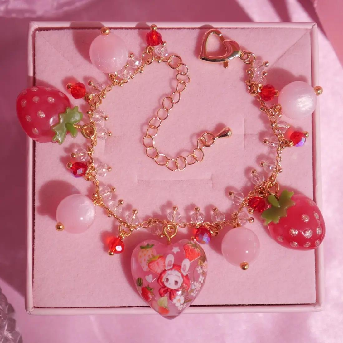 ข้อมือมินิ Strawberry Icepop สร้อยข้อมือ MIMEAR