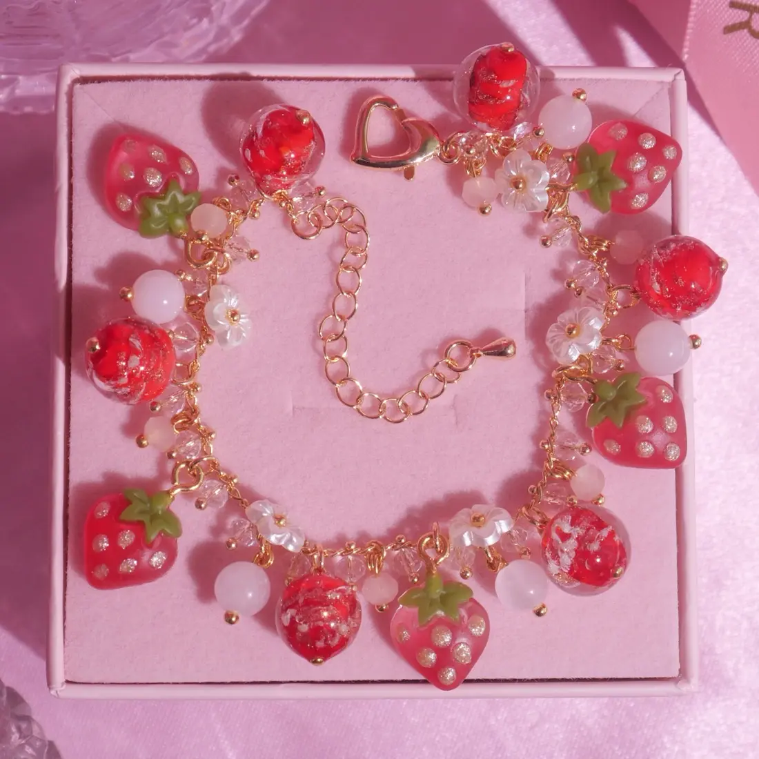 ข้อมือ Strawberry Icepop สร้อยข้อมือ MIMEAR