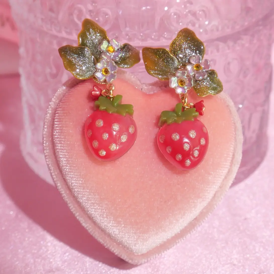 ต่างหูดัดลวด Strawberry Icepop ต่างหู MIMEAR