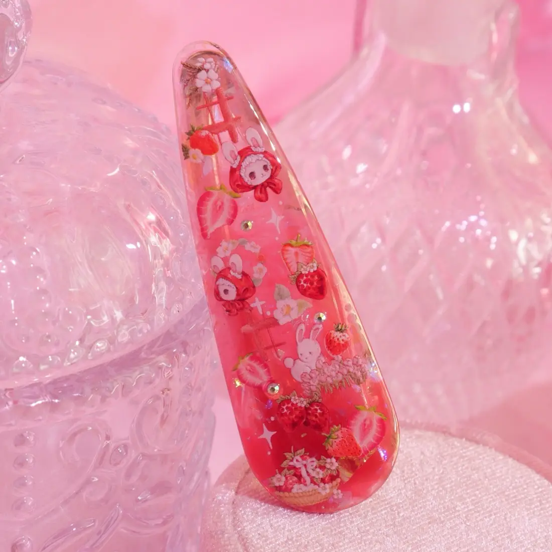 กิ๊บยาว Strawberry Icepop กิ๊บติดผม MIMEAR
