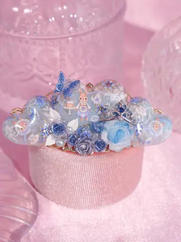 กิ๊บหัวใจสามดวง Princess Blue