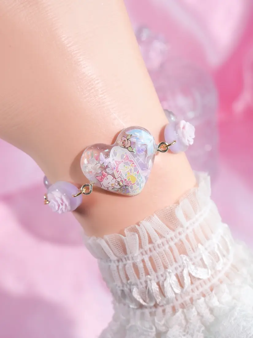 ข้อมือหัวใจกลาง Heaven Glass สร้อยข้อมือ MIMEAR