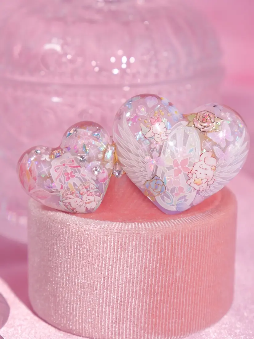 กิ๊บหัวใจคู่ Heaven Glass กิ๊บติดผม MIMEAR