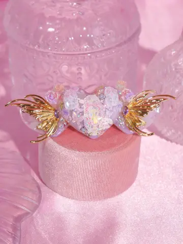 กิ๊บหัวใจปีกทอง Heaven Glass