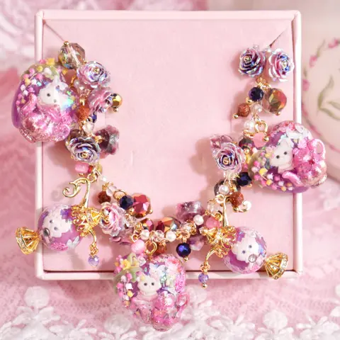ข้อมือตะเกียงวิเศษหัวใจ Meow Floral Teapot