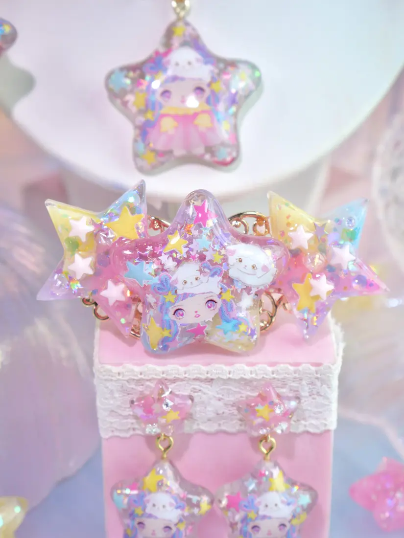 กิ๊บสปริง THE FIRST STAR ดวงดาวเป๋าใจใจกับเกาะแกะ กิ๊บติดผม MIMEAR