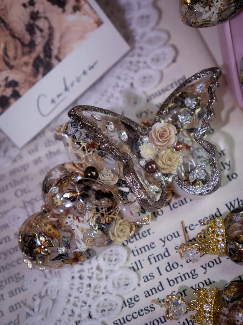 กิ๊บสปริง Amber Crown มงกุฎอำพันแห่งรัตติกาล กิ๊บติดผม MIMEAR