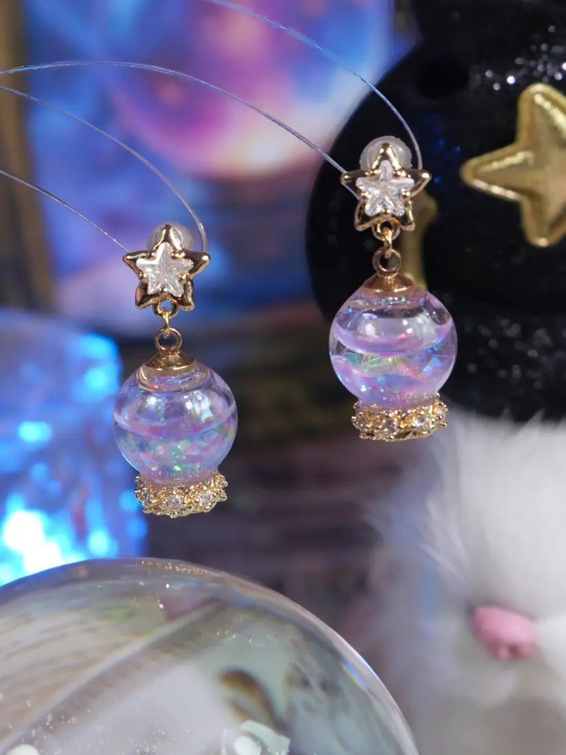 ต่างหู Tarot Globe ลูกแก้วพยากรณ์ ต่างหู MIMEAR