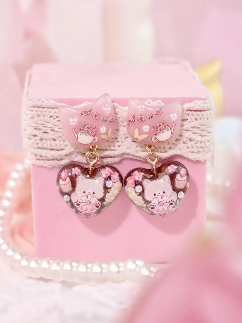 ต่างหู Cup Cat ต่างหู MIMEAR