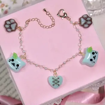 ข้อมือสกุชชี่แมวมิ้นต์ สร้อยข้อมือ MIMEAR