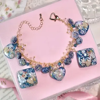 ข้อมือเดนิมกระต่ายหมี สร้อยข้อมือ MIMEAR