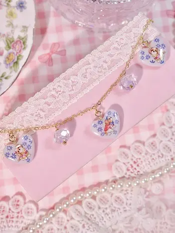 ข้อมือใจน้องหมาดอกไม้น้ำเงิน