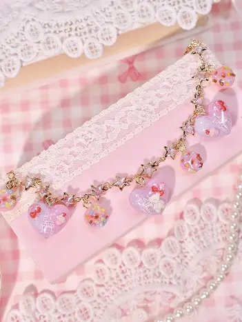 ข้อมือใจโดนัทชมพู