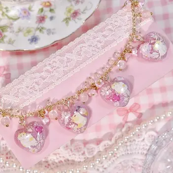 ข้อมือใจแมวชมพู