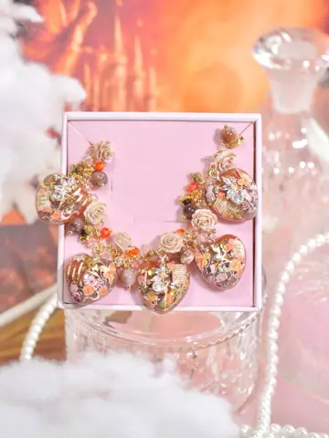 ข้อมือหัวใจส้มน้ำตาลเชิงเทียนนางฟ้า