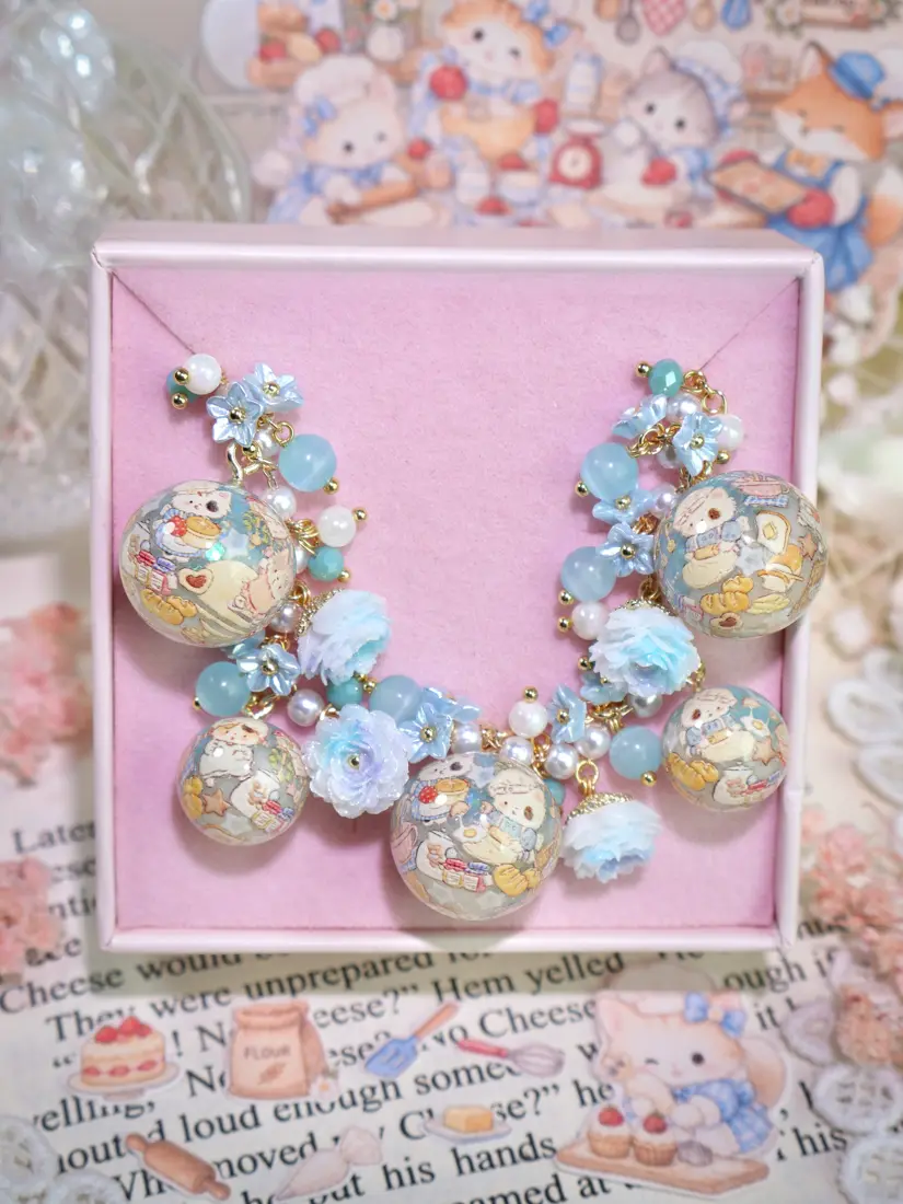 ข้อมือกลมฟ้าครัวเจ้าเหมียว สร้อยข้อมือ MIMEAR