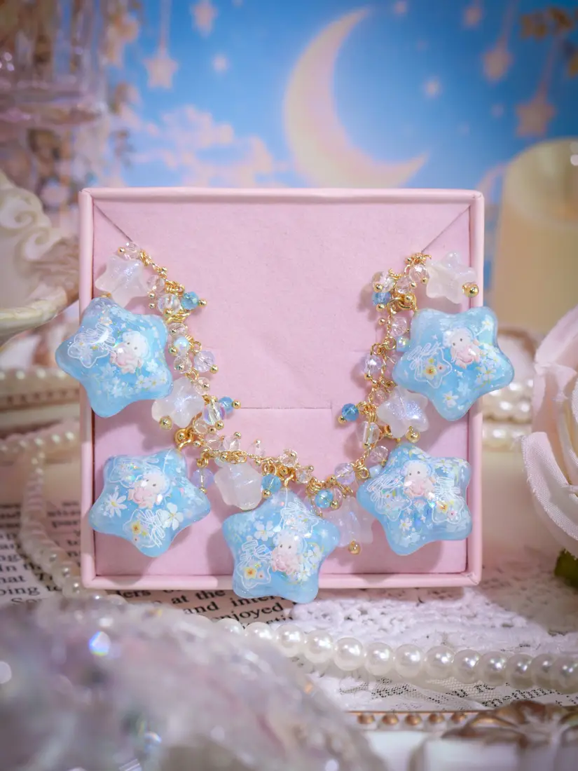 ข้อมือดาวฟ้ากระต่ายใส่หมวก สร้อยข้อมือ MIMEAR